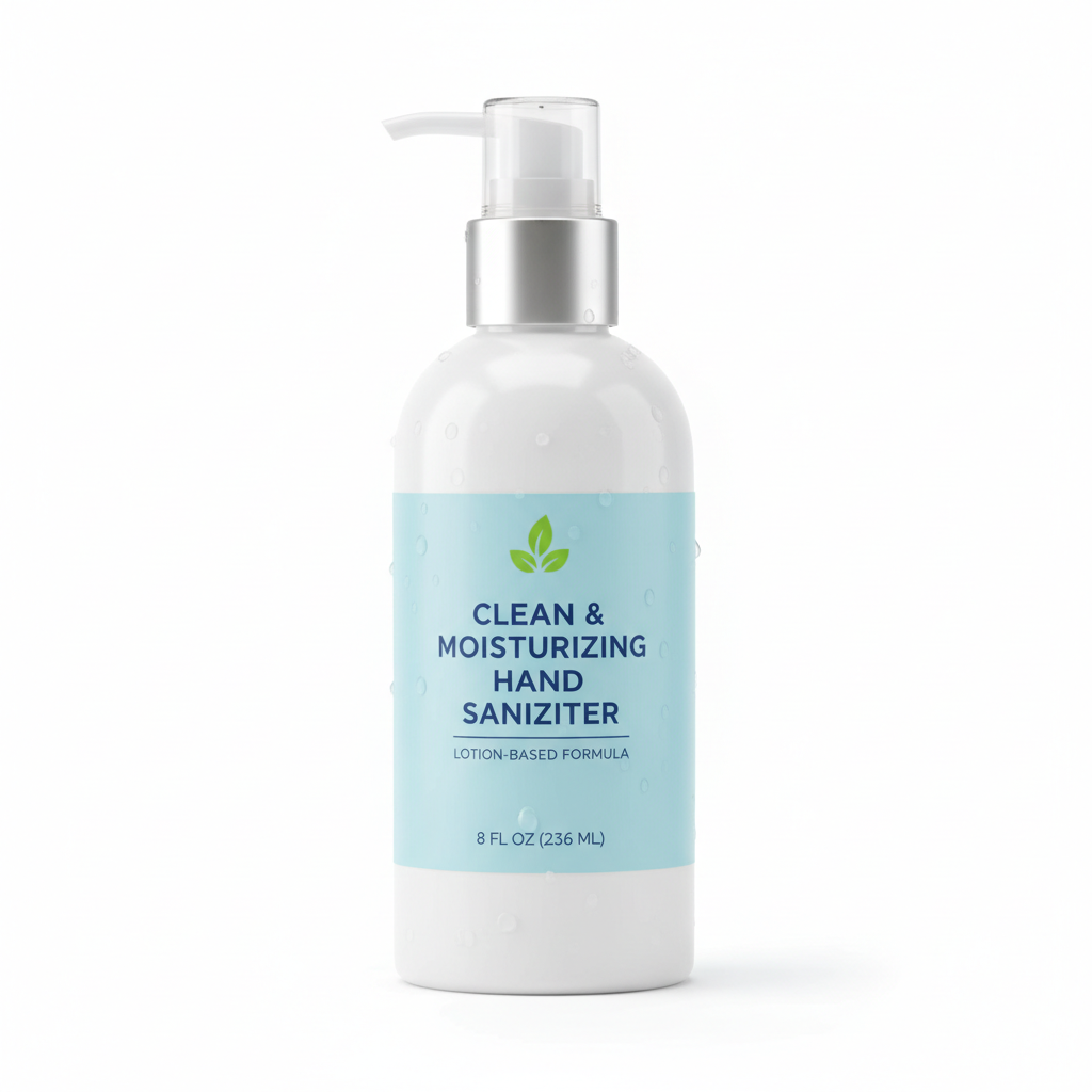 8oz lotion-based hand sanitizer bottle