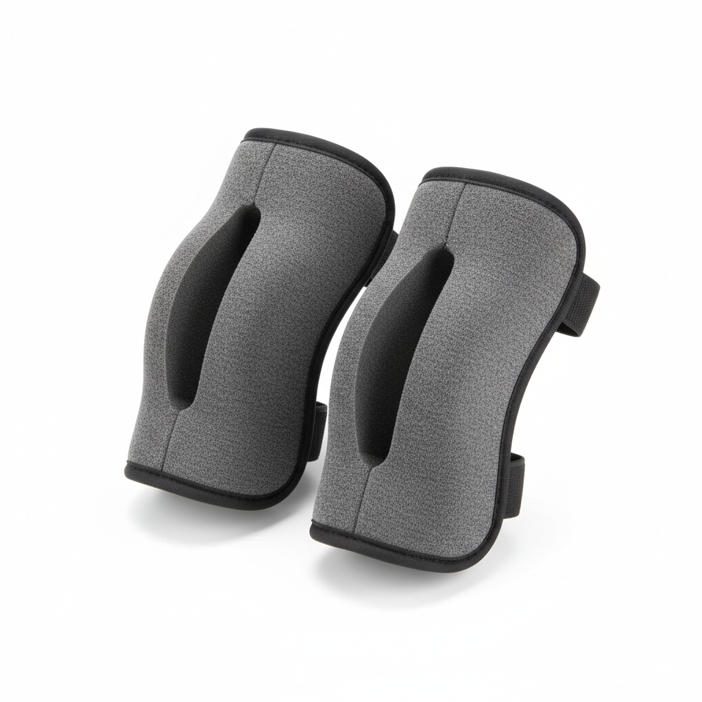 Pair of plush foam elbow crutch cushions