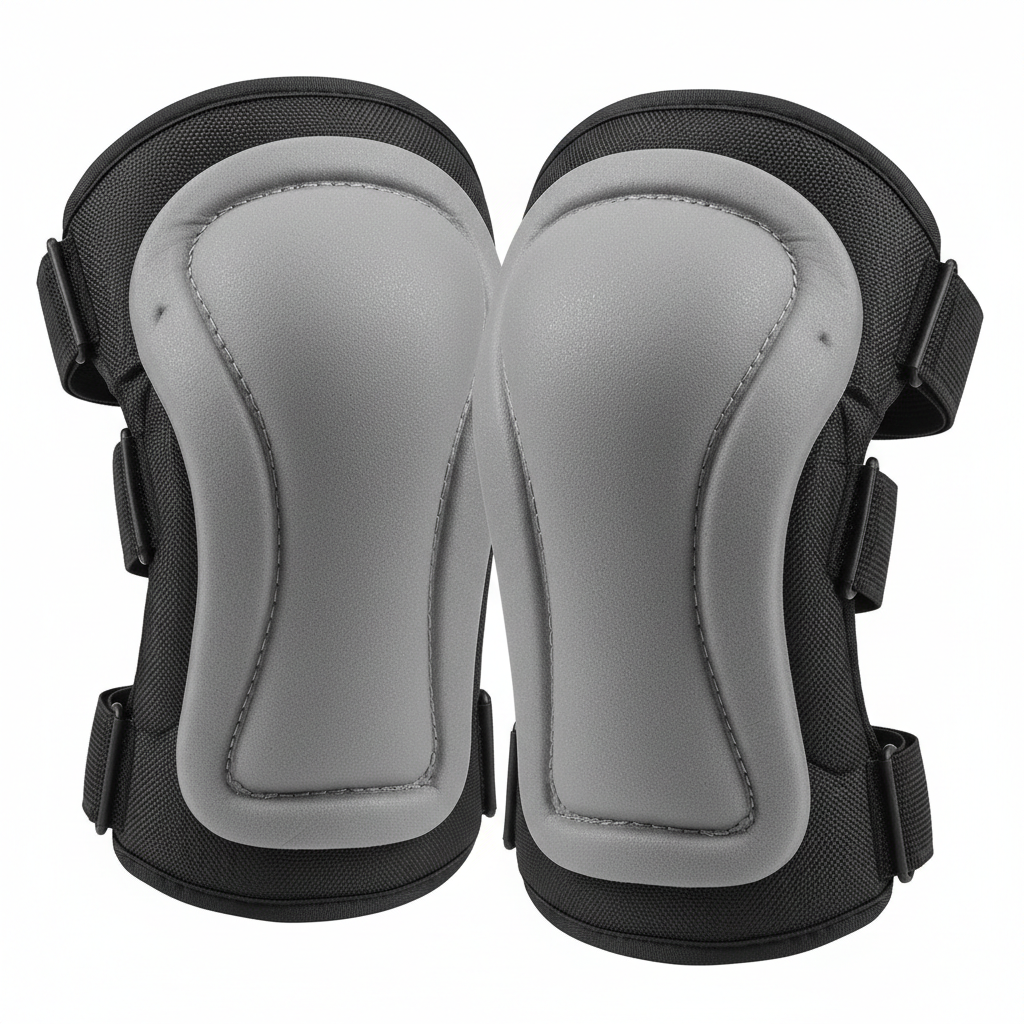Cushioned knee pads side by side