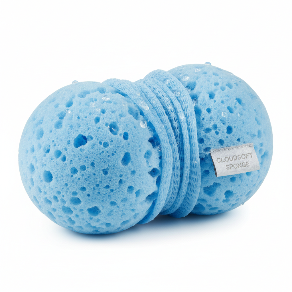 Large soft foam bath sponge