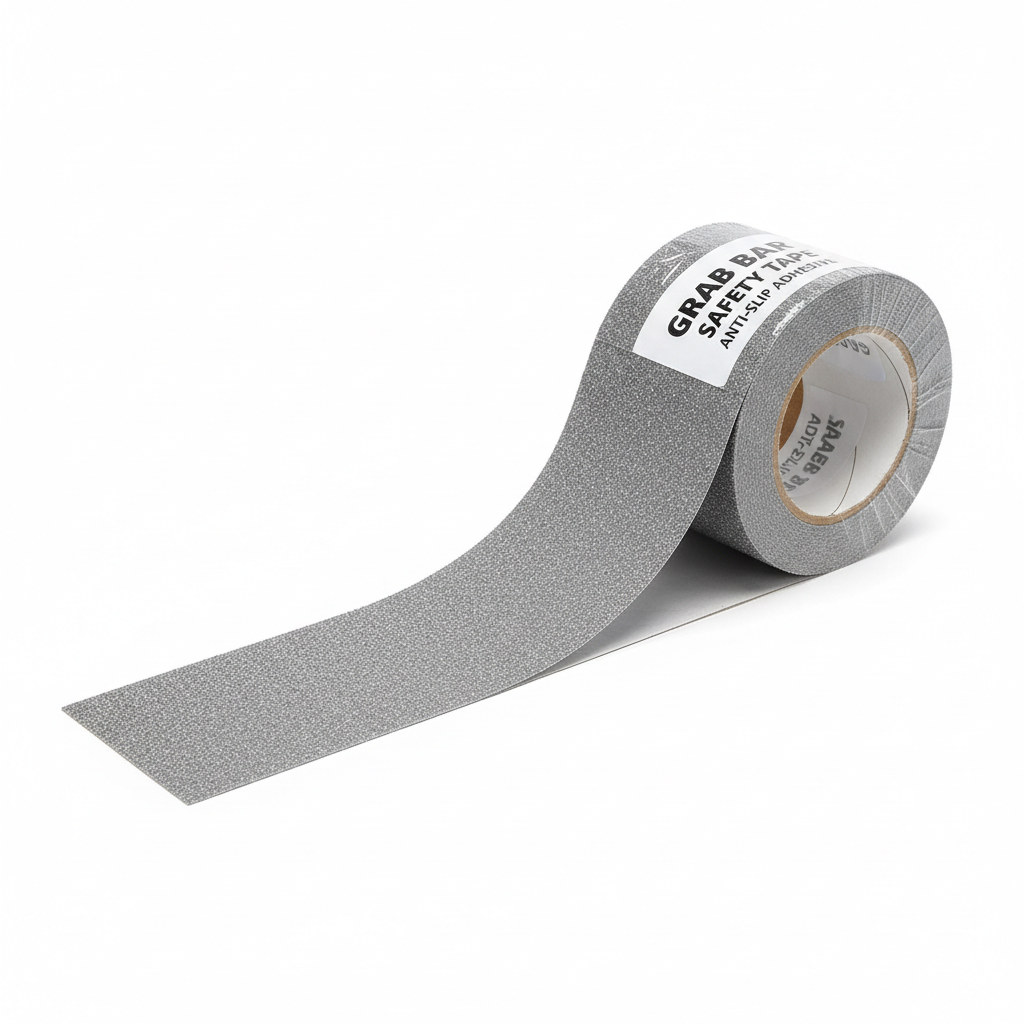 Non-slip grip tape partially unrolled
