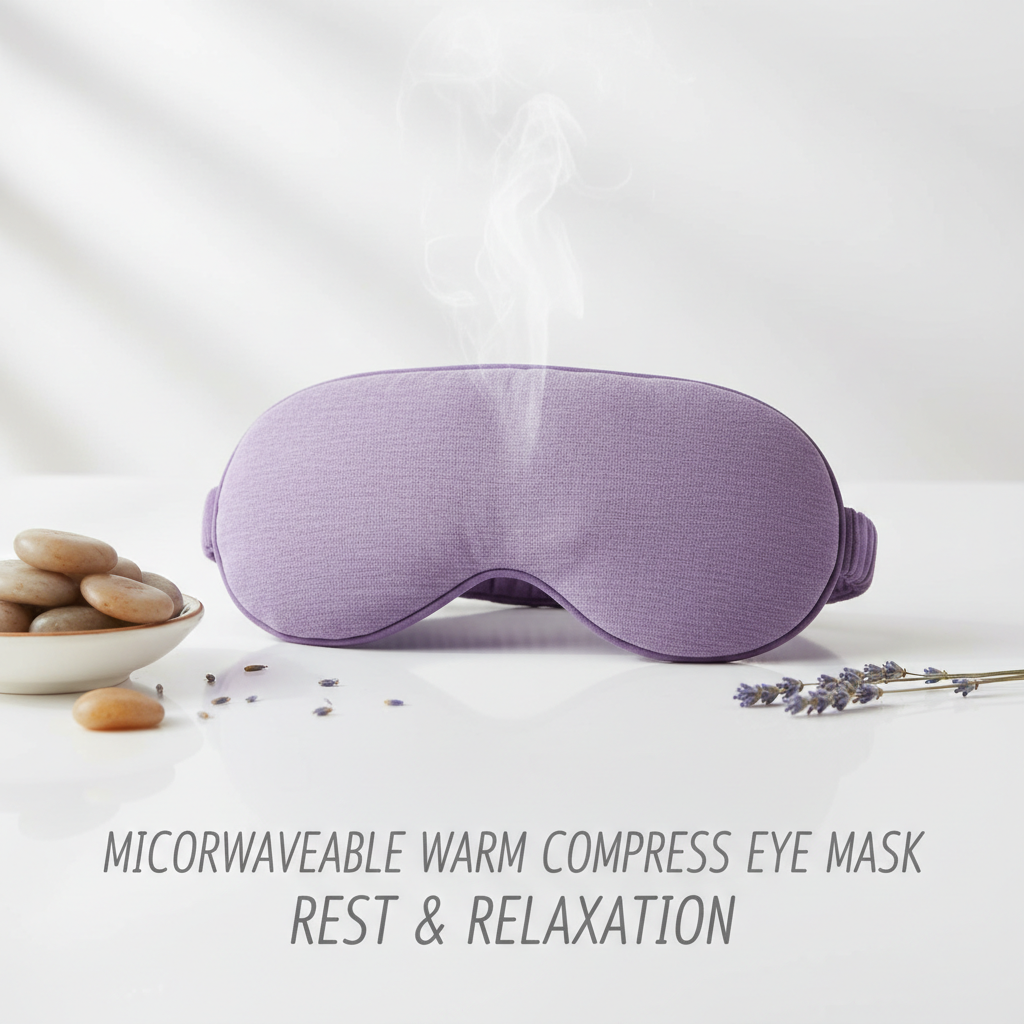 Heated eye mask for rest and relaxation