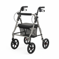 4-wheel rollator walker with seat and basket