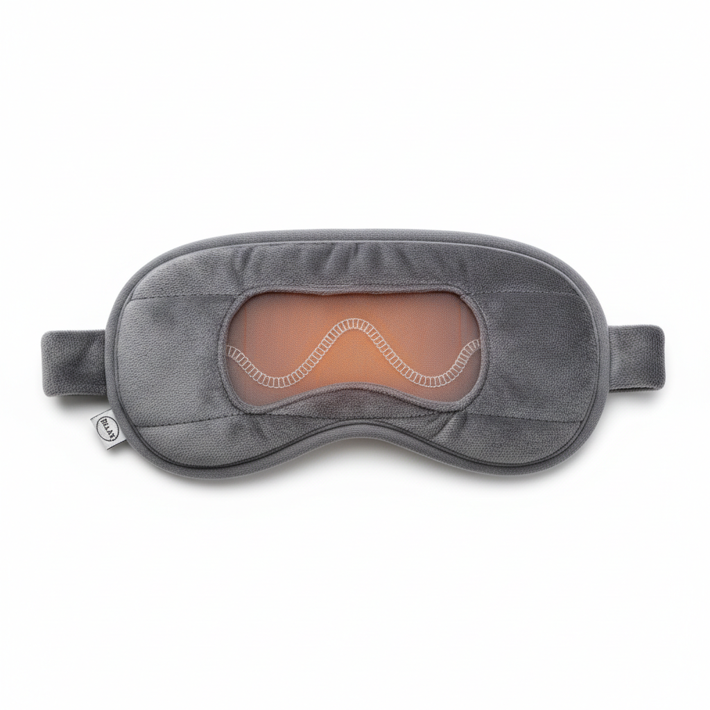 Microwaveable heated eye mask